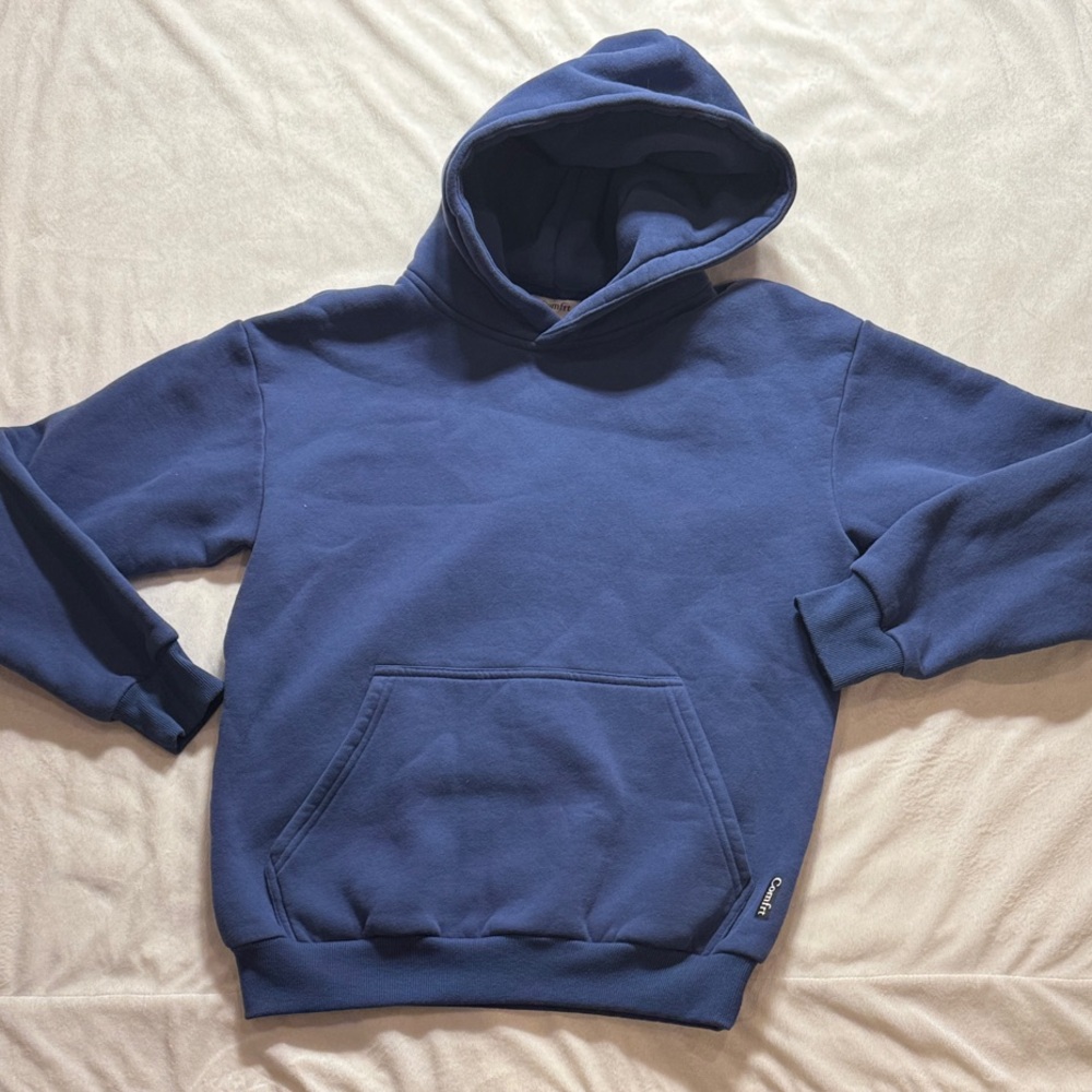 Woman’s/Men's Crewneck Hoodie Pullover in earth 🌍 Blue